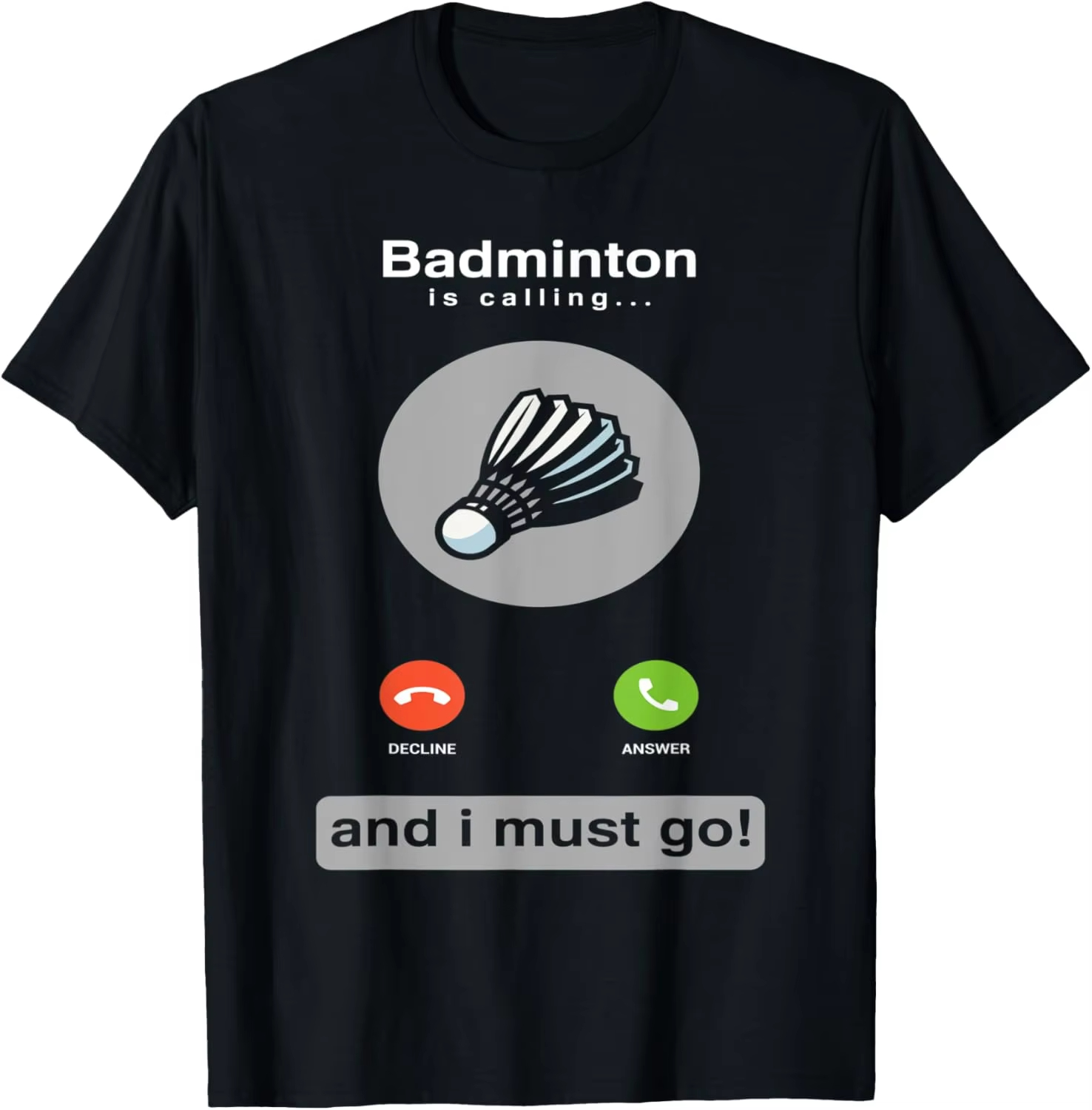 Badminton Quotes Short - Grappig badminton shirt badminton bellen citaat