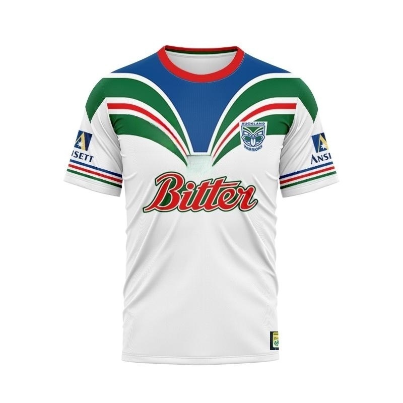 T Shirt Dry Fit - Retro jersey Warriors T-shirt voor volwassenen