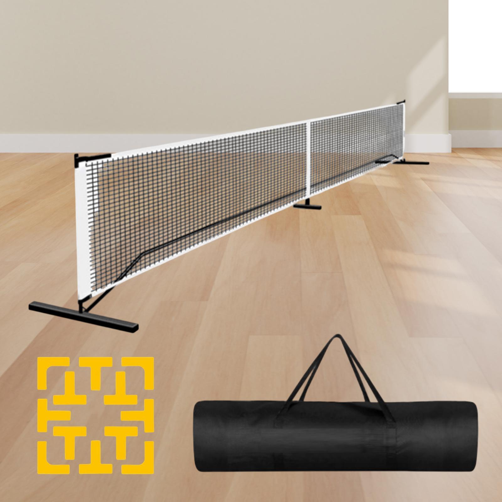 Badminton League - Draagbare Pickleball Net 6.7m 22ft Augurk