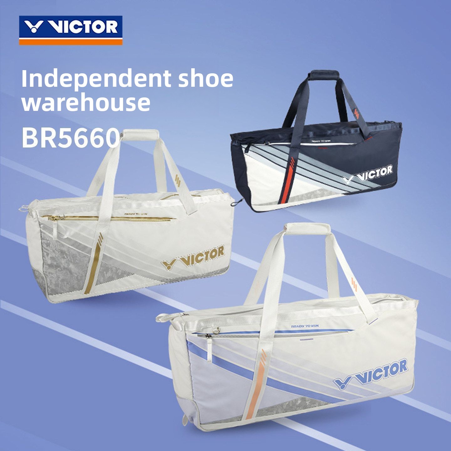 Badminton Victor - VICTOR BR5660 badmintonrugzak, rechthoekig model, groot