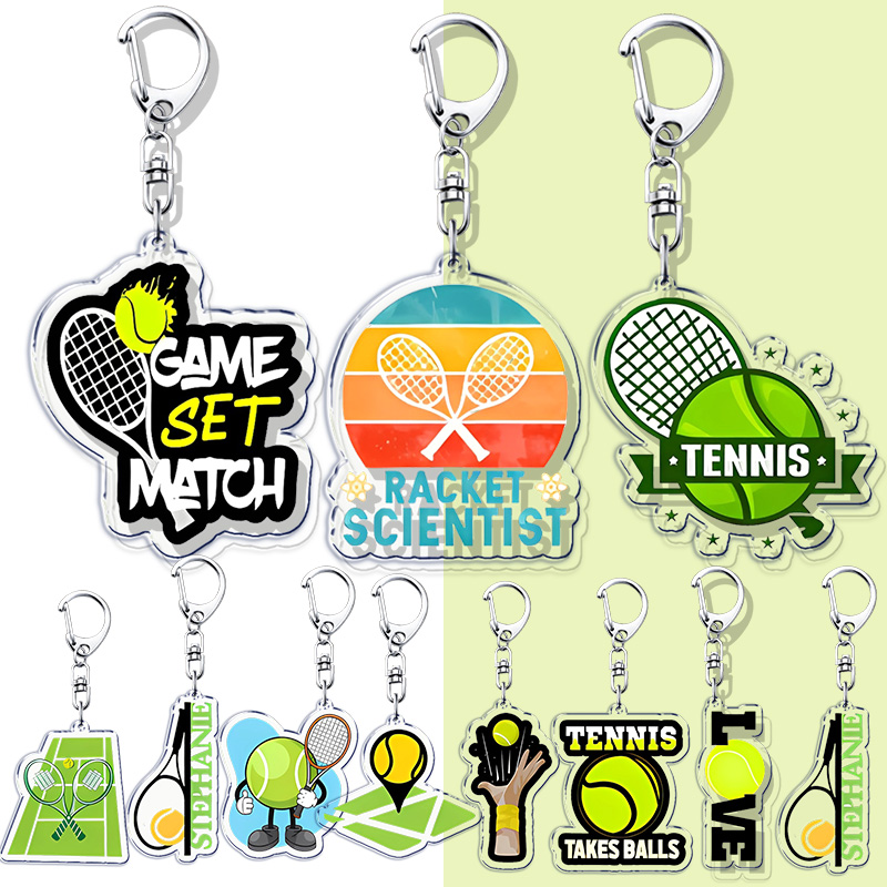 Badminton Anime - Klassieke sport I Love Tennis sleutelhangers