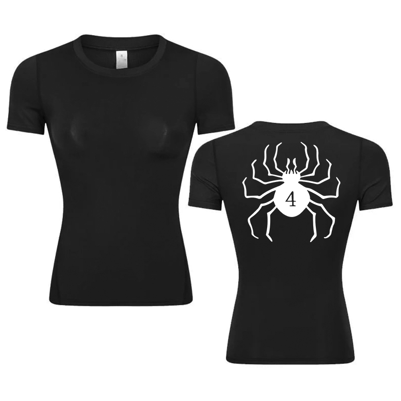 T Shirt Dry Fit - Compressieshirt Met Grafische Print Voor Dames