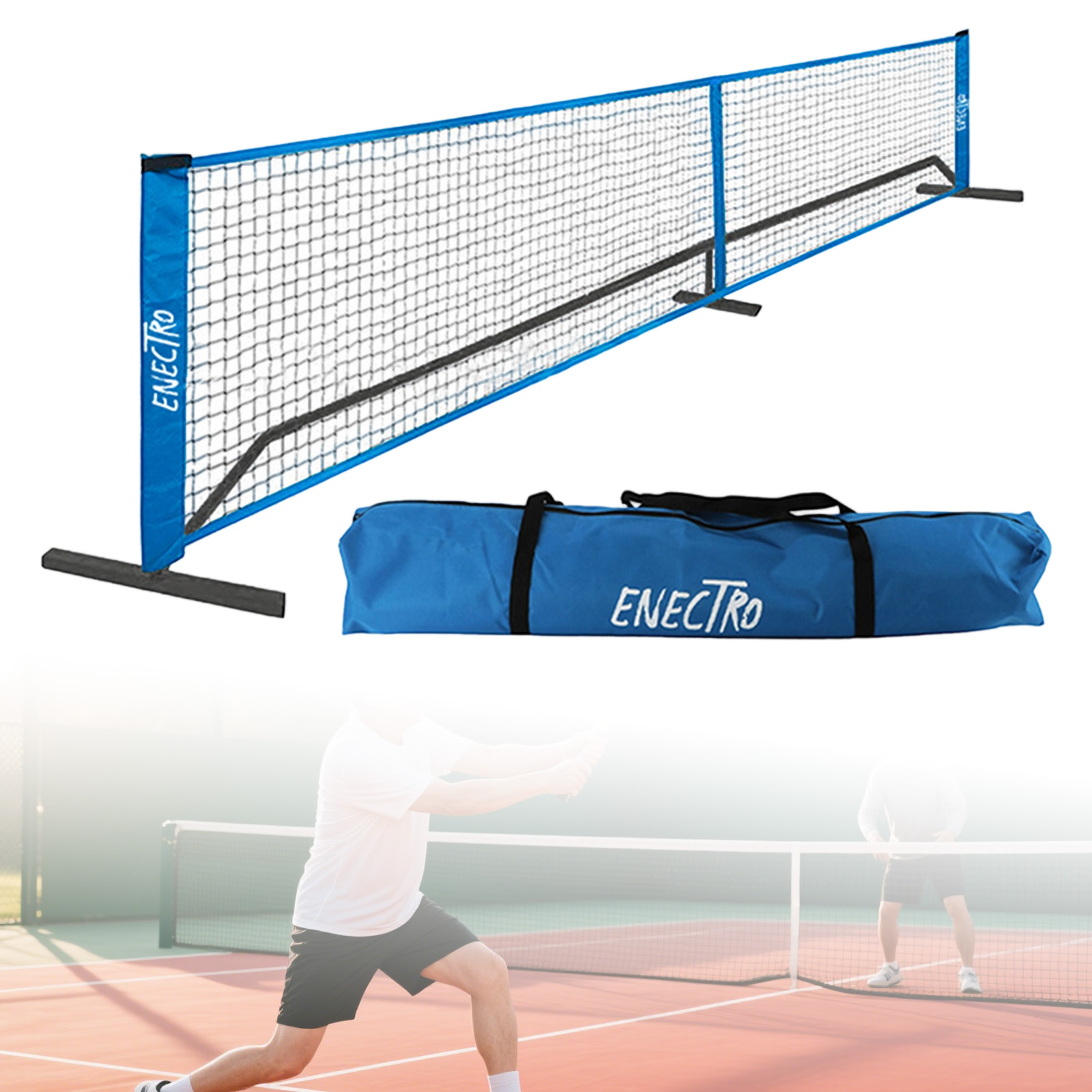 Draagbare Pickleball Net 6.7m  - Badminton League recensie en prijs